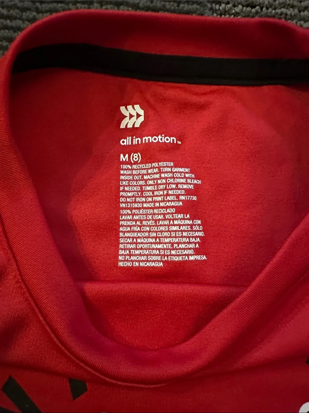 all in motion Red Long Sleeve 'Waiting for Ice' Kids Tee